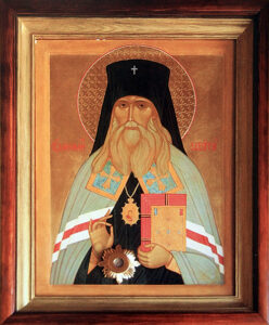 Икона святителя Феофана Затворника с частицей мощей